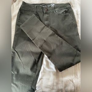 Seven 7 high rise olive skinny jeans